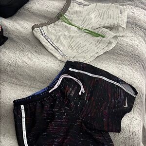 Nike 5” Athletic Stride Running Shorts Set - bone and psychic purple WORN ONCE!